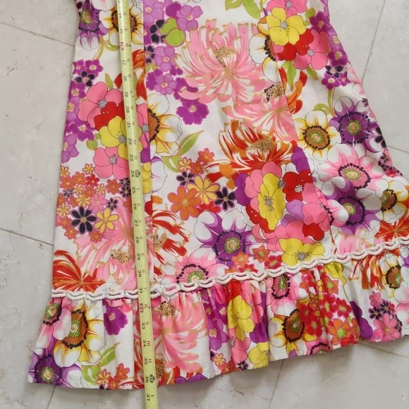 Vintage Liberty Circle Retro Psychedelic Shift Dress from the 1960s 🌺 - Picture 11 of 17
